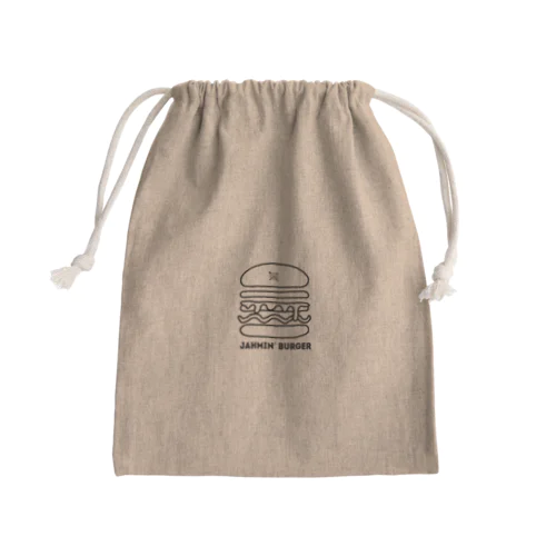 Jahmin' Burger logo Mini Drawstring Bag