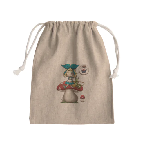 うちのタマゴ知りませんか？ Mini Drawstring Bag