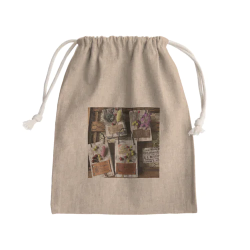 フラワーコレクション Mini Drawstring Bag