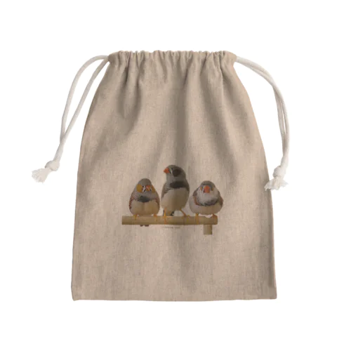 3羽キンカ Mini Drawstring Bag
