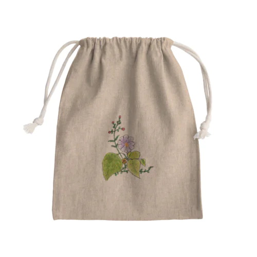 花飾り Mini Drawstring Bag