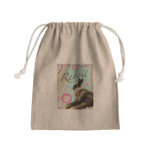 Rabbit Mini Drawstring Bag