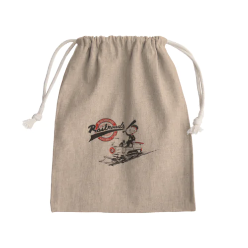 railroads　お猿さん　クラシック Mini Drawstring Bag