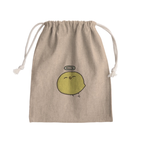 めされているひよこ Mini Drawstring Bag
