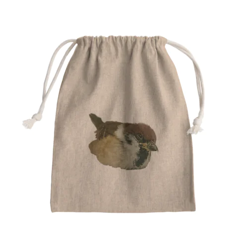 スズメちゃん Mini Drawstring Bag