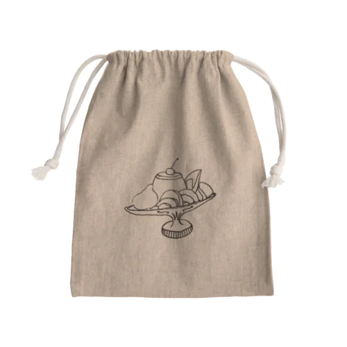 プリン・ア・ラ・モード　全透過 Mini Drawstring Bag