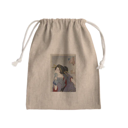 浮世絵美人 Mini Drawstring Bag