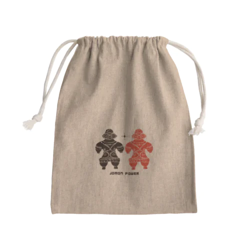 土偶 赤＆黒 JOMON POWER Mini Drawstring Bag