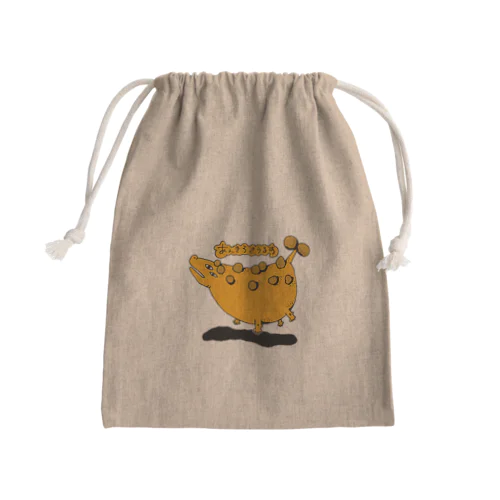 あんきろさうるす Mini Drawstring Bag