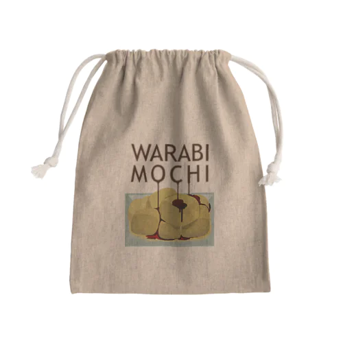 WARABI MOCHIわらび餅 黒蜜かけ 199 Mini Drawstring Bag