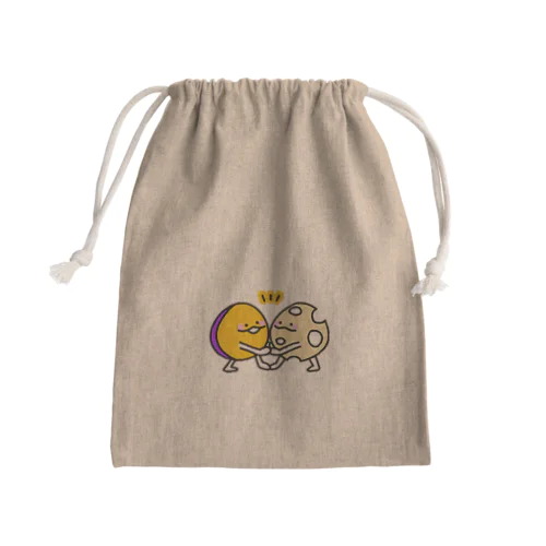 仲良しなさつまいもとれんこん Mini Drawstring Bag