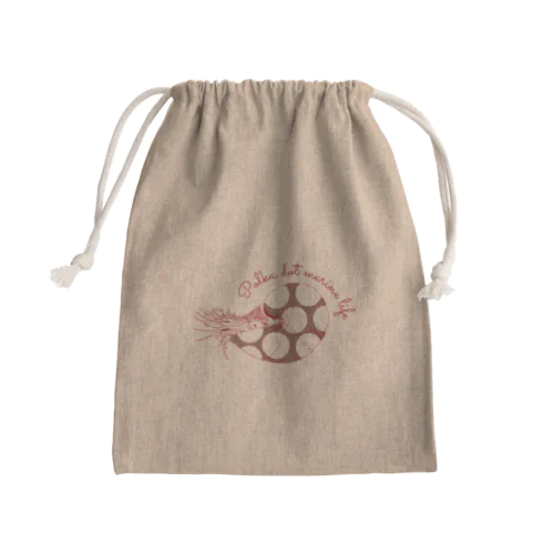 水玉海洋生物　オウムガイ Mini Drawstring Bag