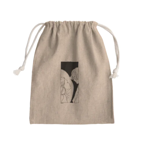 朝と夜　Tシャツ Mini Drawstring Bag