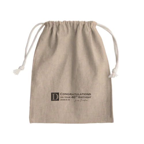 40th ロゴ Mini Drawstring Bag