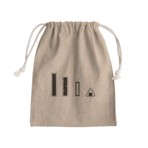 おにぎり回線 Mini Drawstring Bag