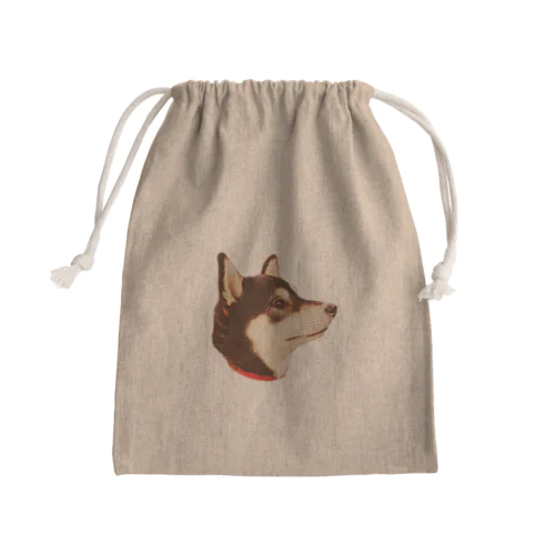横顔ちゅけ Mini Drawstring Bag