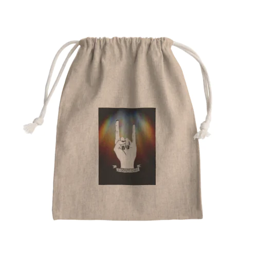 I DON'T CARE Mini Drawstring Bag