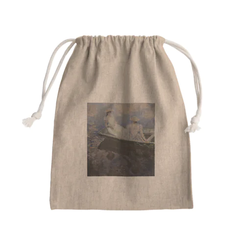 クロード・モネの『舟遊び』 Mini Drawstring Bag