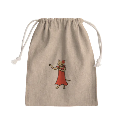 フラダンスキャット Mini Drawstring Bag