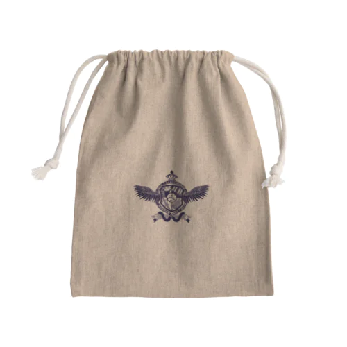 紺色ブルコー紋章　背景色なし Mini Drawstring Bag