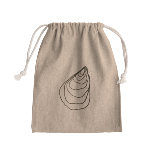 シンプル牡蠣 Mini Drawstring Bag