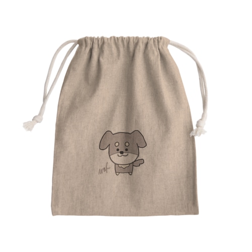 ゆるいぬ　（ネーム入り） Mini Drawstring Bag