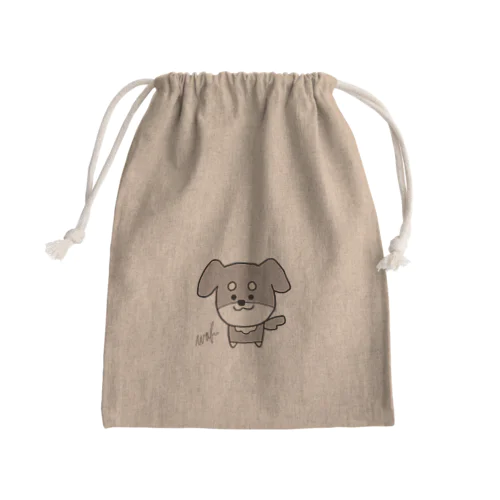 ゆるいぬ　（ネーム入り） Mini Drawstring Bag