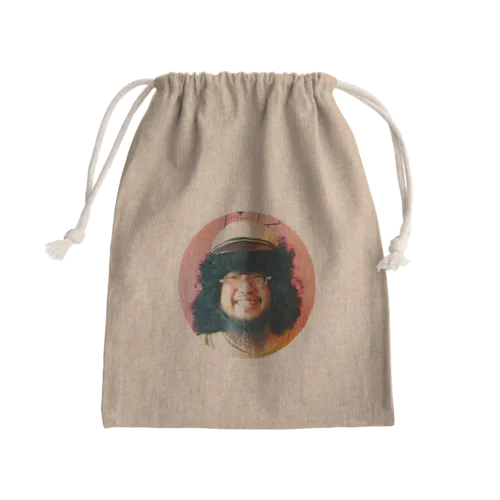 ラクサおじさん Mini Drawstring Bag