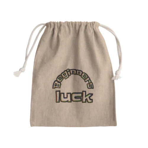 直訳すると 初心者幸運 Mini Drawstring Bag