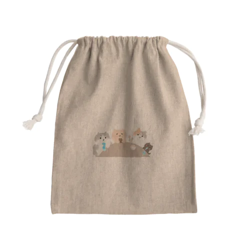 にゃんずの食卓 Mini Drawstring Bag