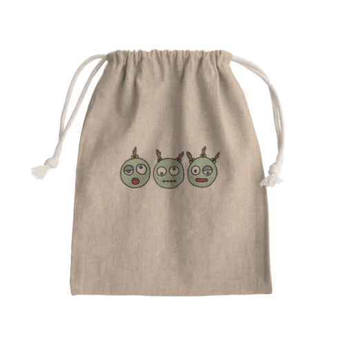 三姉妹ゾンビ Mini Drawstring Bag