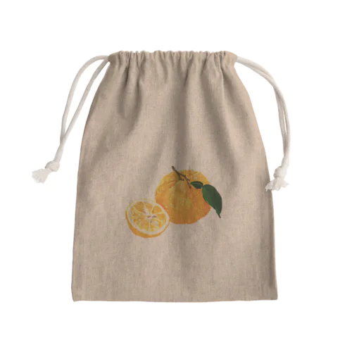 ゆずっ子 Mini Drawstring Bag