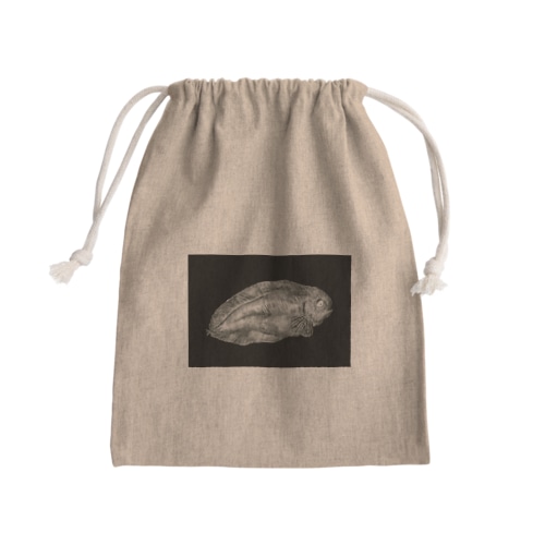 サケビクちゃん Mini Drawstring Bag