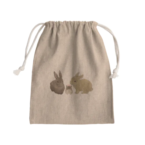 [三毛玉]むーふーみー Mini Drawstring Bag