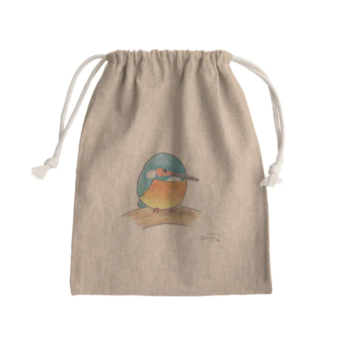 -KAWASEMI No.4- Bird call Mini Drawstring Bag