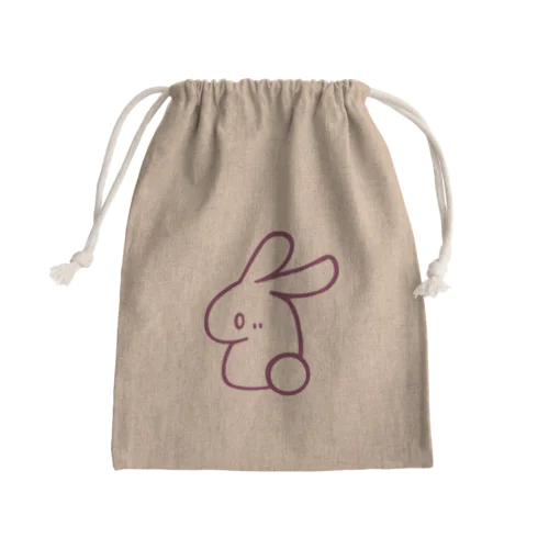 Rabbit Mini Drawstring Bag