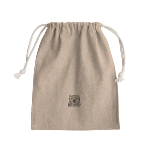 つきのわぐまん Mini Drawstring Bag