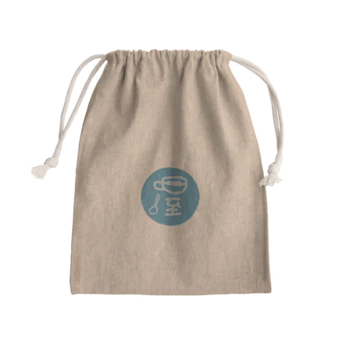 屋上コーヒーロースタリーロゴ Mini Drawstring Bag