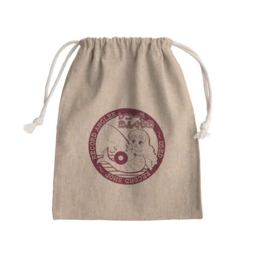 人魚ちゃん柄A Mini Drawstring Bag