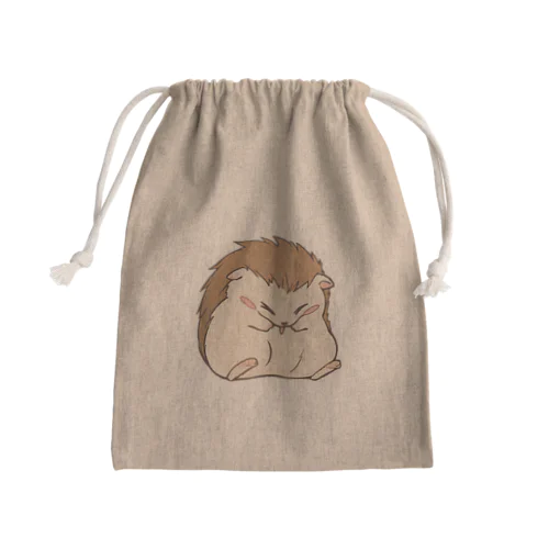 はりねずみすてっかー Mini Drawstring Bag