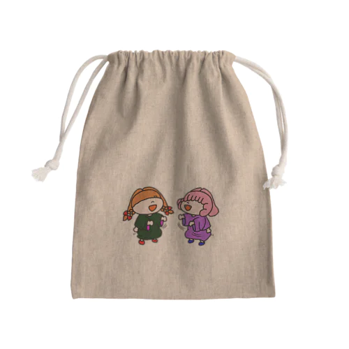 あじゃぱのみ Mini Drawstring Bag