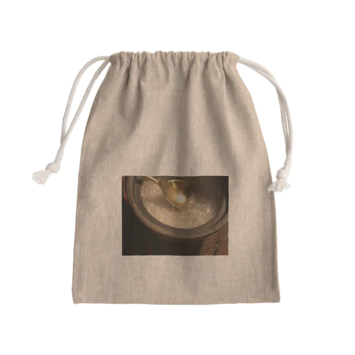 溶けないザラメ Mini Drawstring Bag