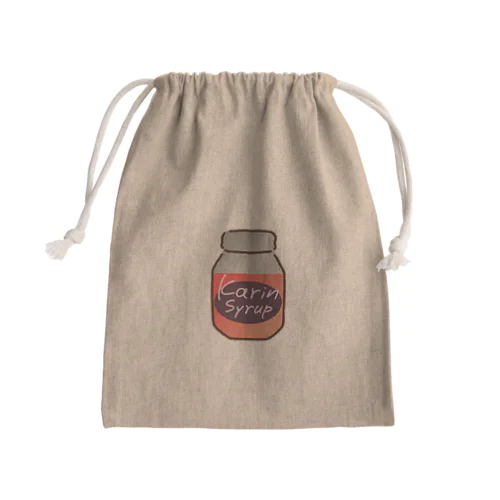 花梨シロップbottle(茜色) Mini Drawstring Bag