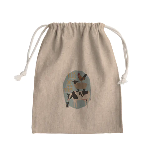 牧場🐄 Mini Drawstring Bag
