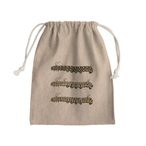 マダラチョウ亜科のイモムシたち Mini Drawstring Bag