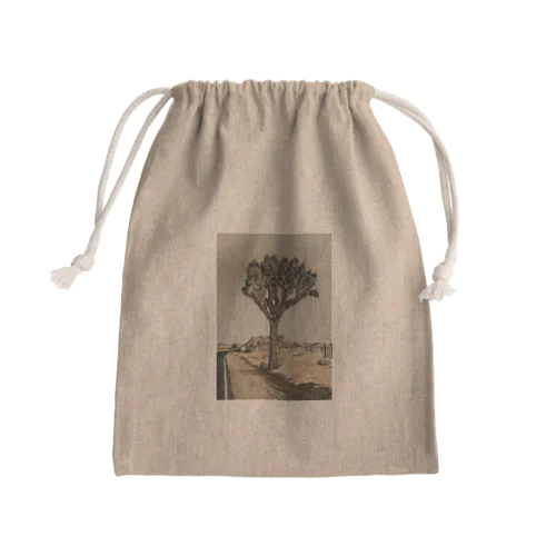 Joshuatreeart サボテン cactus Mini Drawstring Bag