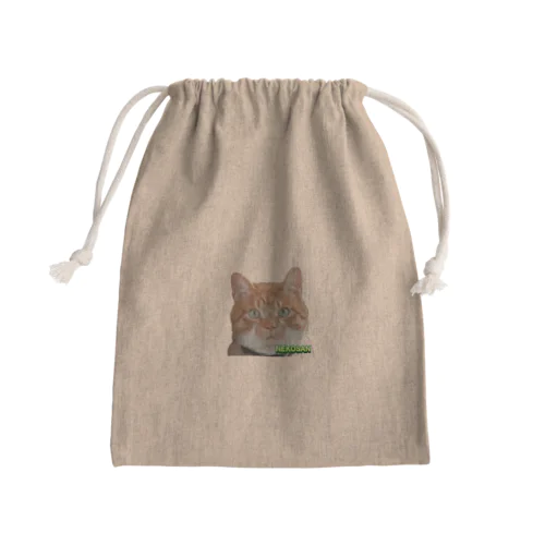 ひょっこり猫さんCOL. Mini Drawstring Bag