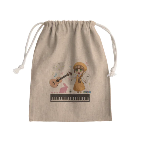 かおふあとゆかいな仲間たち Mini Drawstring Bag