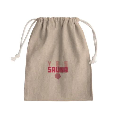 YES SAUNA Mini Drawstring Bag