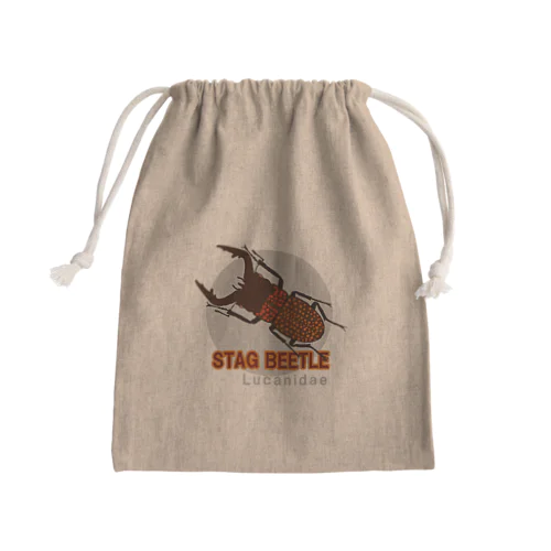 見つけた！クワガタムシ Mini Drawstring Bag